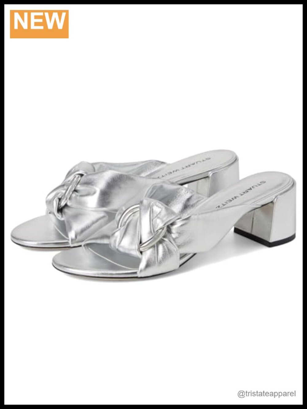 Womens Cece Block Slide 50 Mestizo Leather Sandals Slip On